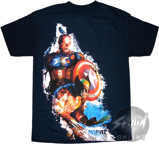 Marvel Zombies Captain America and Wolverine Shirt