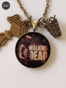 WalkingDeadZombieJewelryPendantBronze