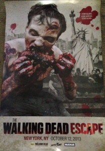 Limited Edition TWD Escape NYC Poster