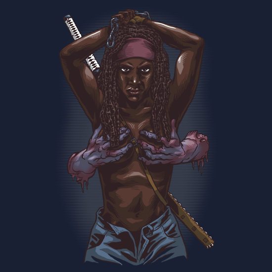 michonne-zombie